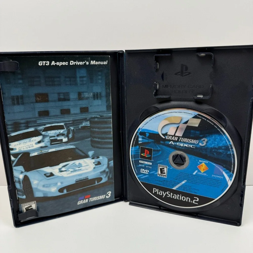 Gran Turismo 3: A-Spec Complete With Manual PS2 (Play Station 2)‎ Black Label